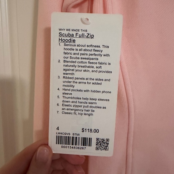 strawberry milkshake scuba zip lululemon - Picture 3 of 7